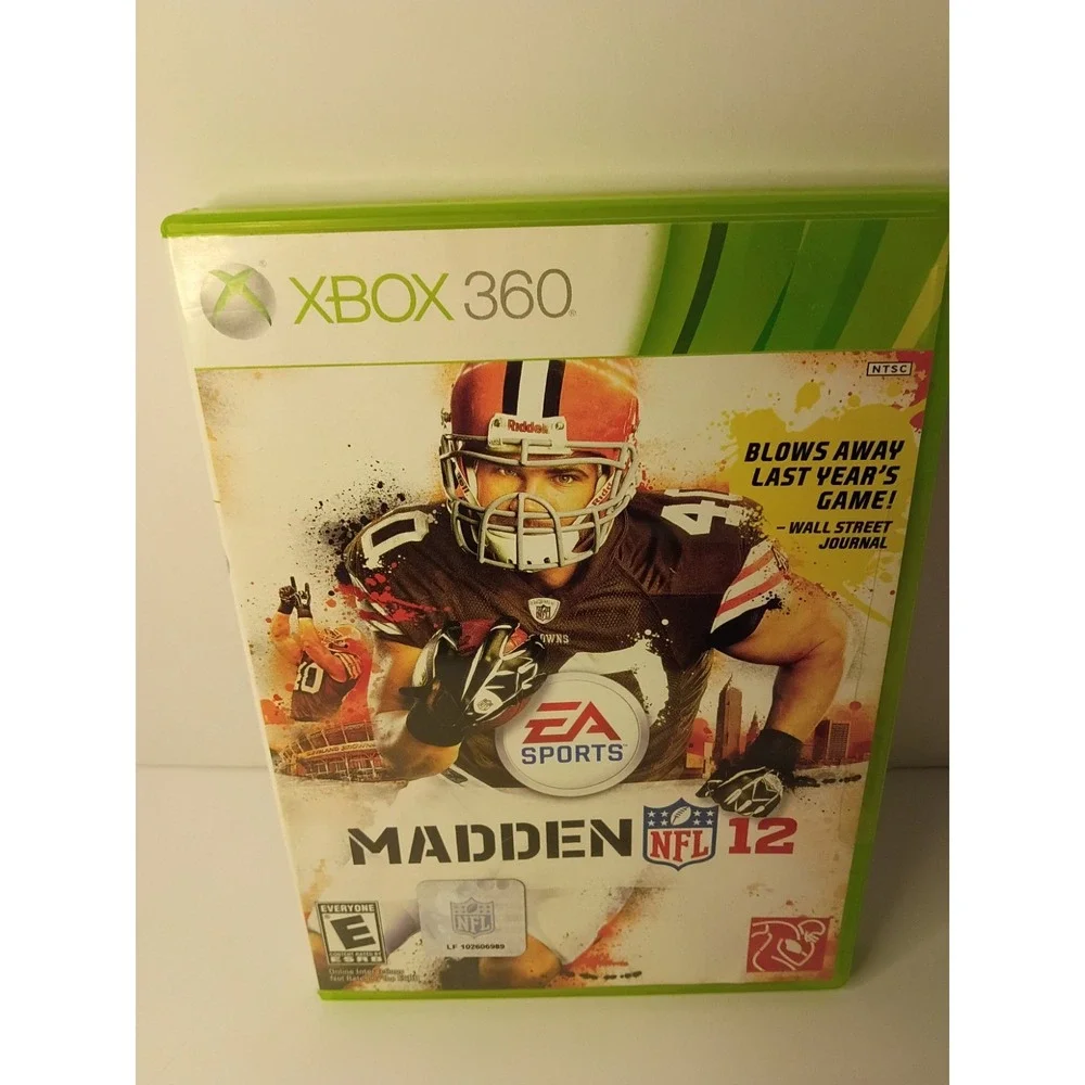 Xbox 360 MADDEN NFL 12 Football EA Sports Video Game Peyton Hillis Browns 2012